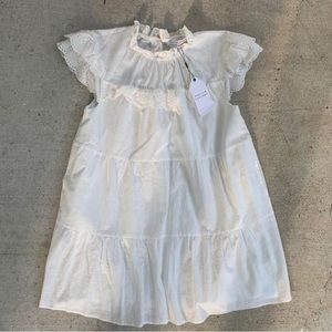 English Factory White Ruffle Mini Dress